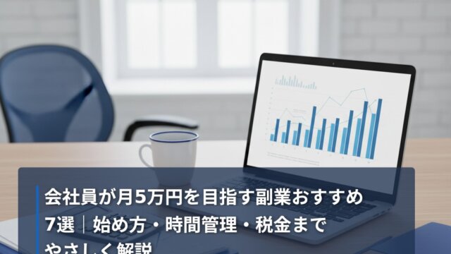 会社員が月5万円を目指す副業おすすめ7選｜始め方・時間管理・税金までやさしく解説