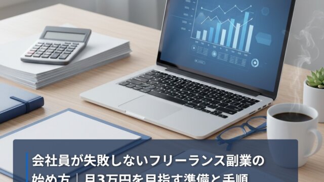 会社員が失敗しないフリーランス副業の始め方｜月3万円を目指す準備と手順