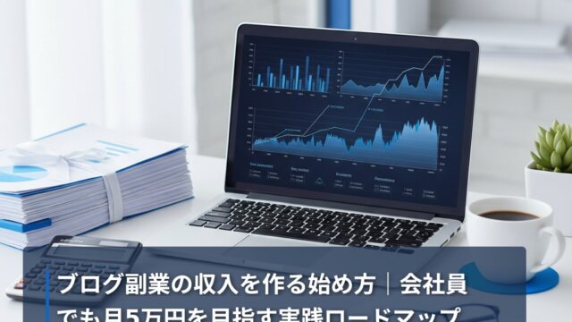 ブログ副業の収入を作る始め方｜会社員でも月5万円を目指す実践ロードマップ