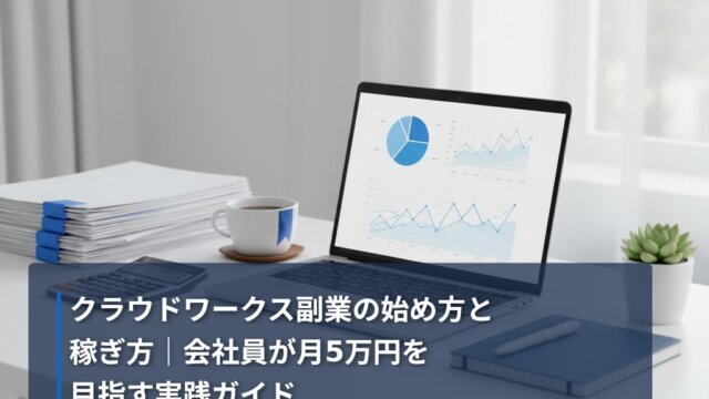 クラウドワークス副業の始め方と稼ぎ方｜会社員が月5万円を目指す実践ガイド